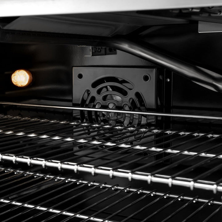 ZLINE 48" 6.7 cu. ft. Select Double Oven Gas Range with 8 Burners in DuraSnow® Stainless Steel, HGRS-48