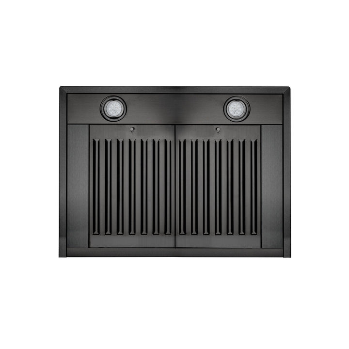 ZLINE 42" Convertible Wall Mount Range Hood in Black Stainless with Charcoal Filters, BSKBN-CF-42