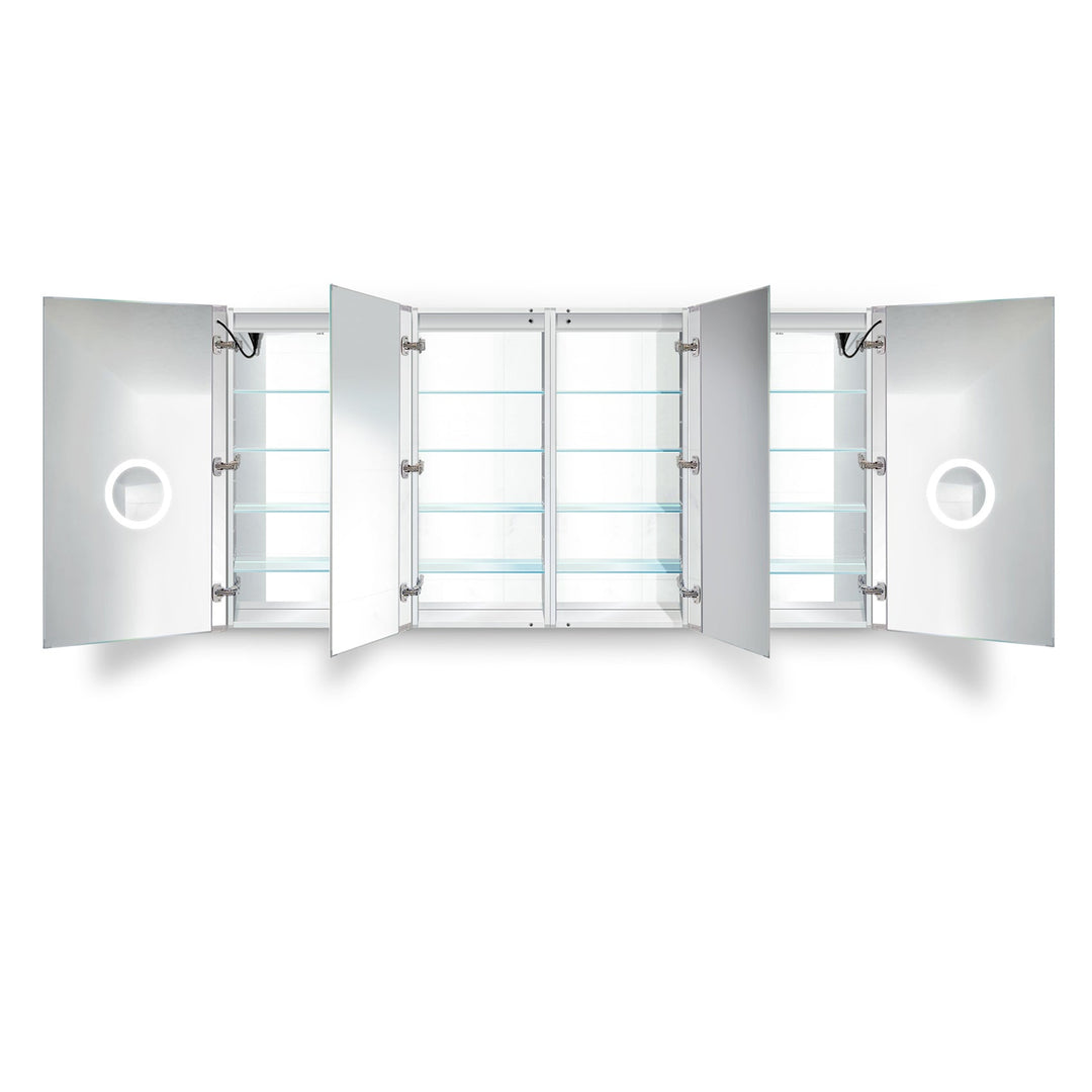 Krugg Svange 8442DLLRR 84″ X 42″ LED Medicine Cabinet with Dimmer & Defogger SVANGE8442DLLRR