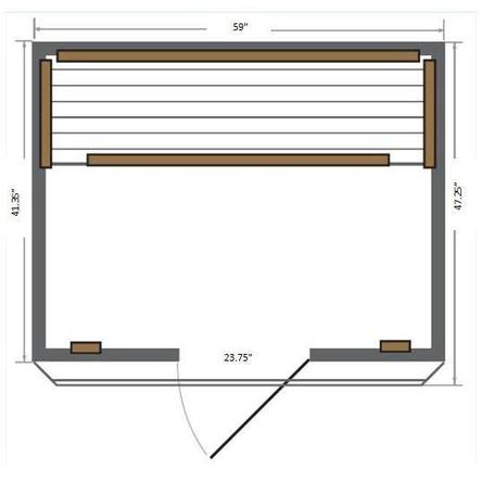 SunRay Savannah 3-Person Cedar Infrared Sauna (HL300K)