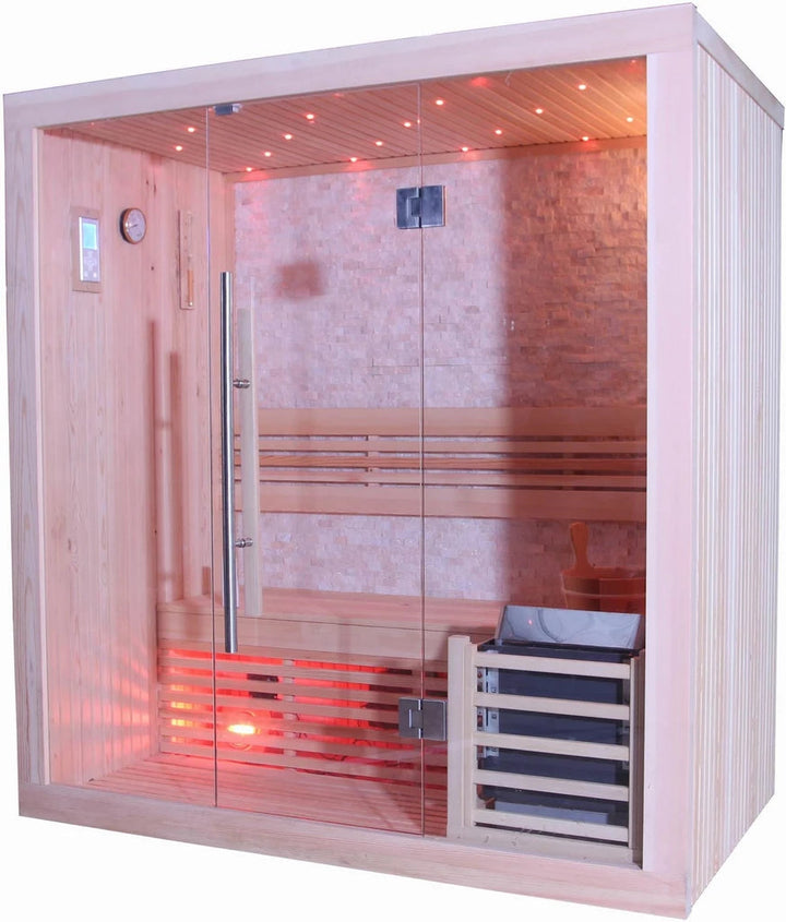 SunRay Westlake 3-Person Luxury Traditional Steam Sauna (300LX)