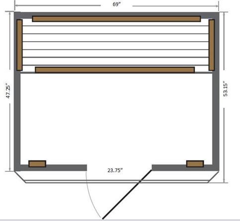 SunRay Sequioa 4-Person Cedar Infrared Sauna (HL400K)