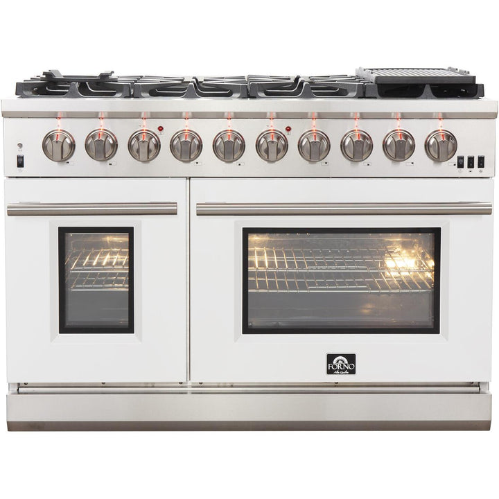 Forno Capriasca Alta Qualita 48-inch Freestanding Gas Range with Convection Technology FFSGS6260-48