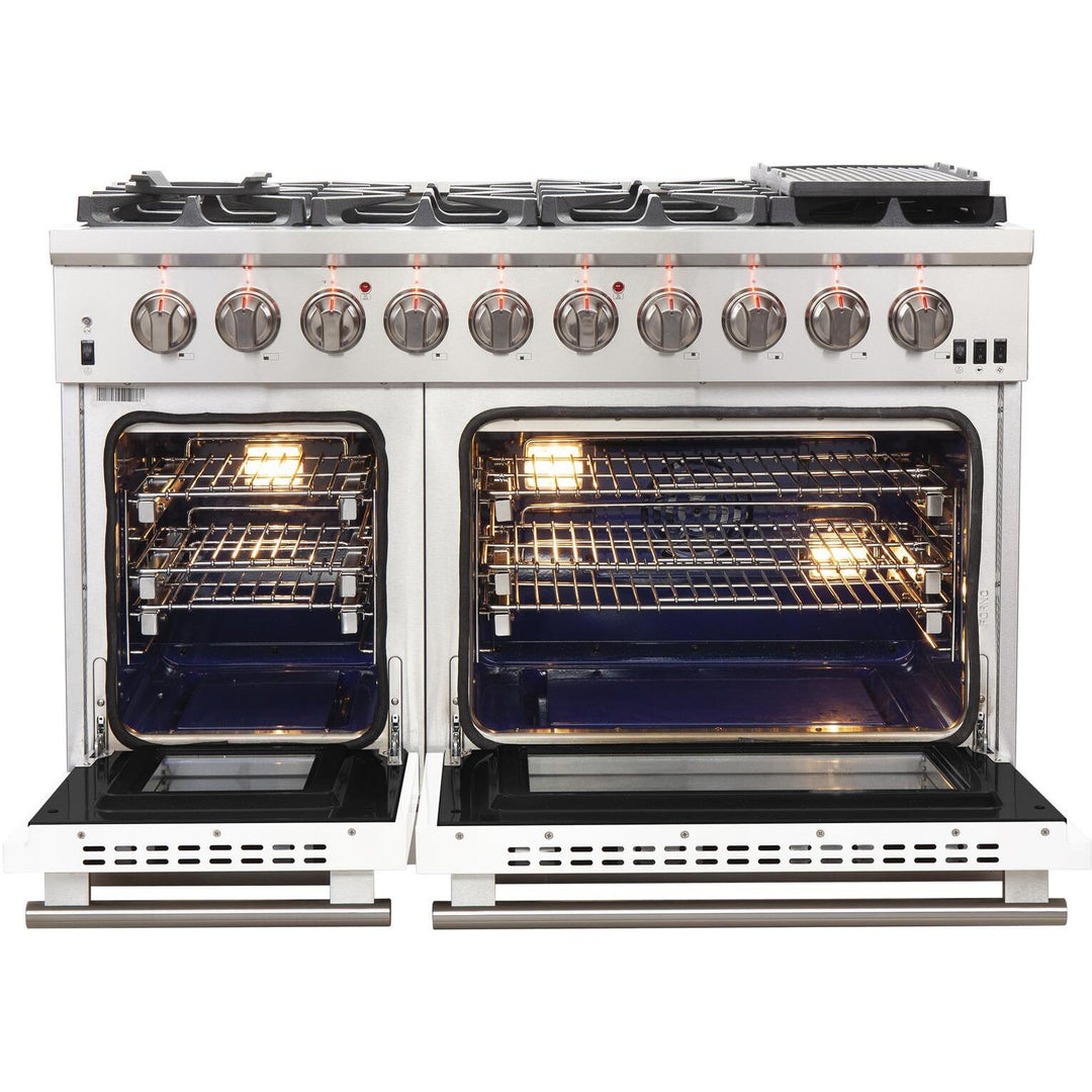 Forno Capriasca Alta Qualita 48-inch Freestanding Gas Range with Convection Technology FFSGS6260-48