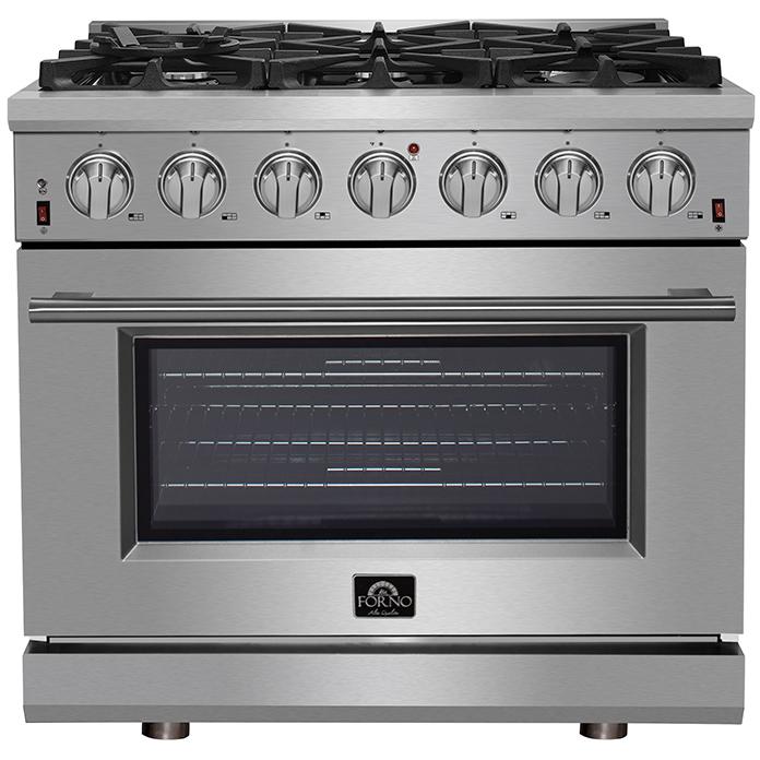 Forno Massimo 36" Freestanding Gas Range FFSGS623936