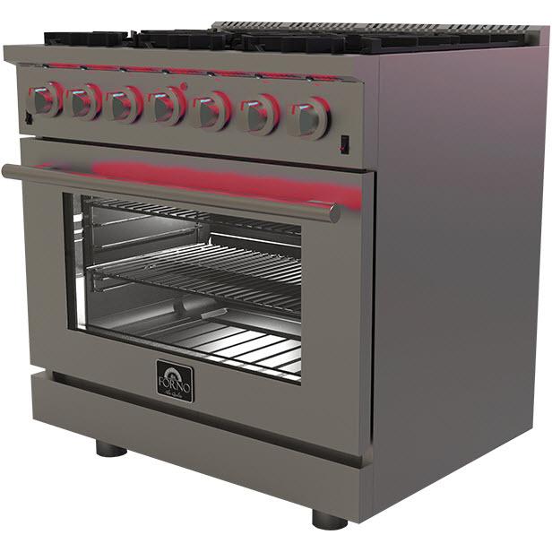 Forno Massimo 36" Freestanding Gas Range FFSGS623936