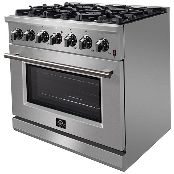 Forno Massimo 36" Freestanding Gas Range FFSGS623936