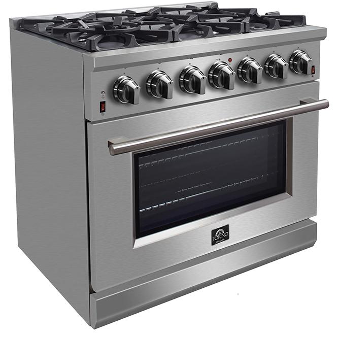 Forno Massimo 36" Freestanding Gas Range FFSGS623936