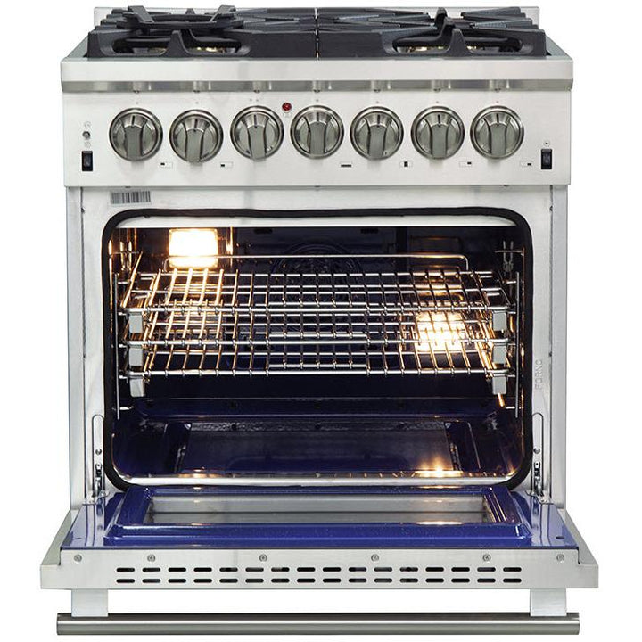 Forno Capriasca Alta Qualita 30-inch Freestanding Dual Fuel Range with Convection Technology FFSGS6187-30