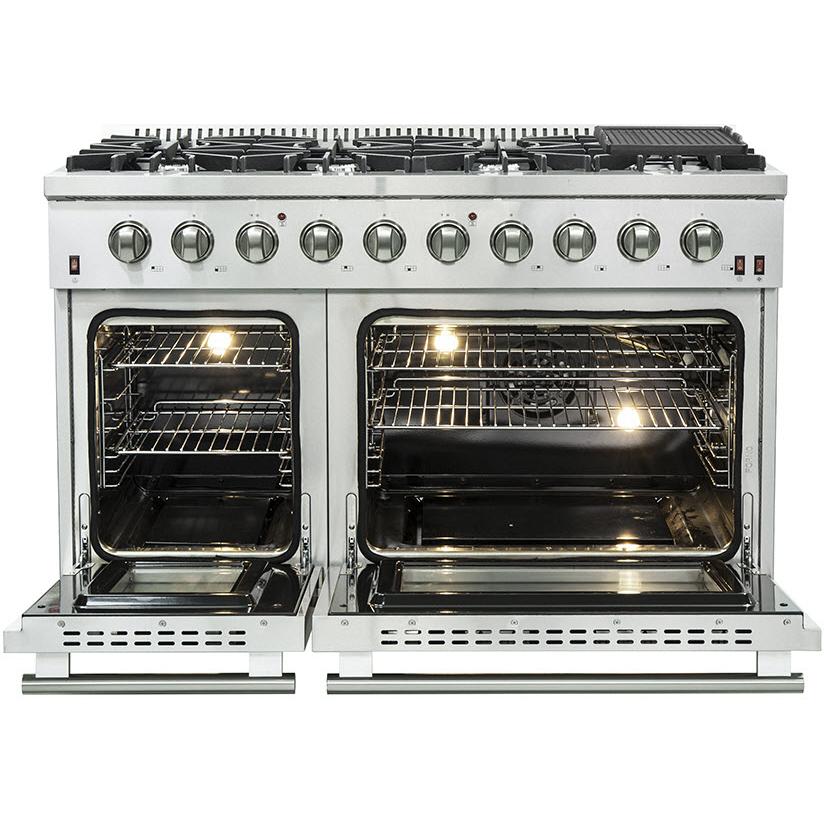 Forno Galiano Alta Qualita 48-inch Freestanding Gas Range with Convection Technology FFSGS6244-48