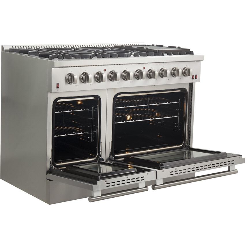 Forno Galiano Alta Qualita 48-inch Freestanding Gas Range with Convection Technology FFSGS6244-48