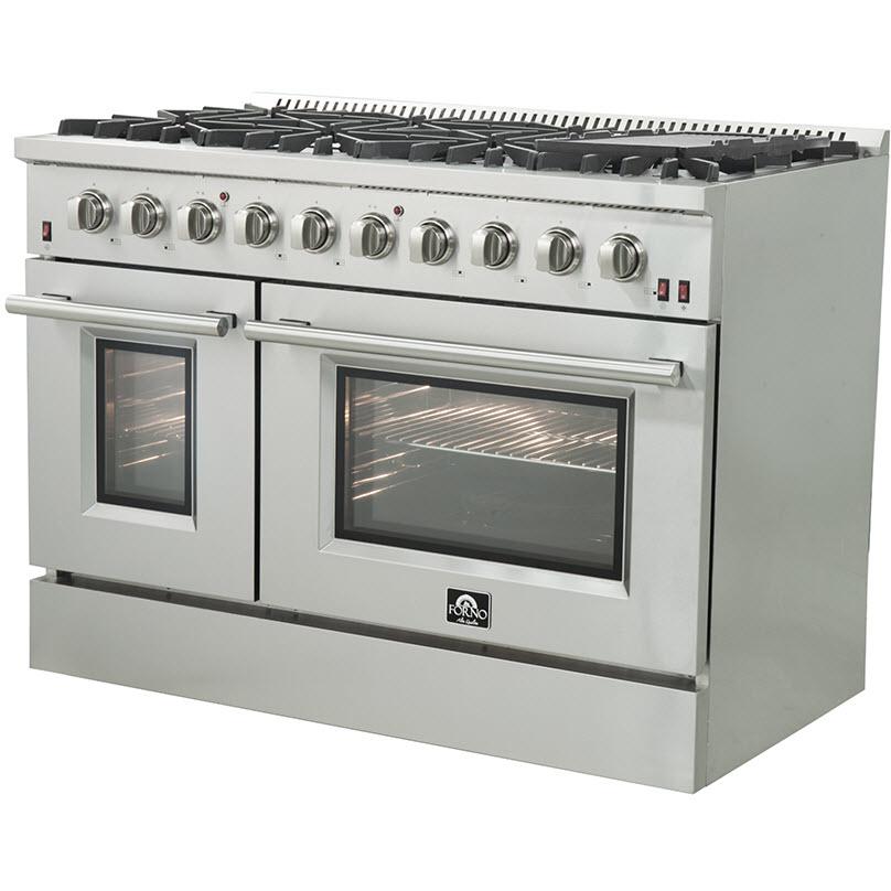 Forno Galiano Alta Qualita 48-inch Freestanding Gas Range with Convection Technology FFSGS6244-48