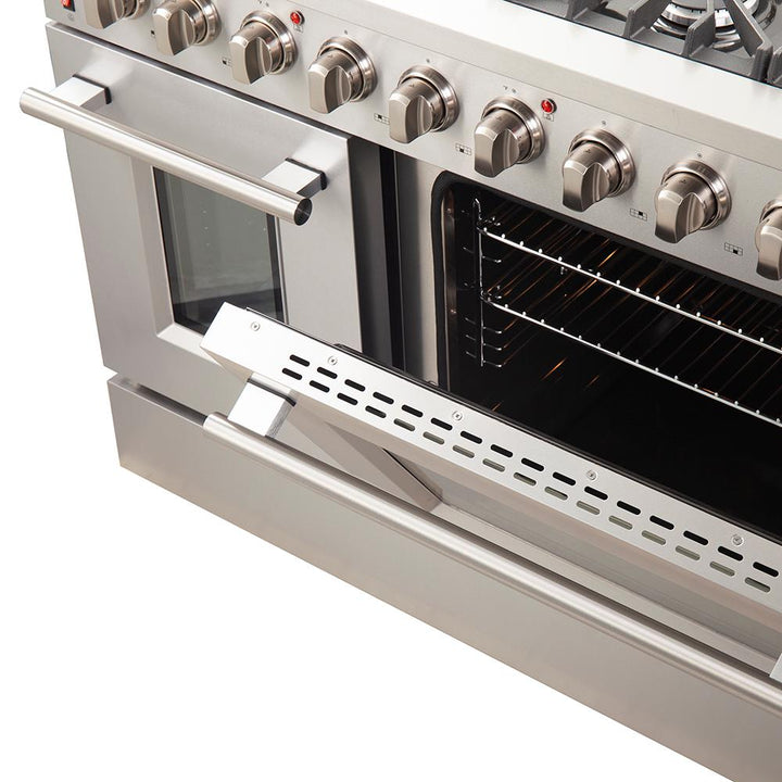 Forno Galiano Alta Qualita 48-inch Freestanding Gas Range with Convection Technology FFSGS6244-48