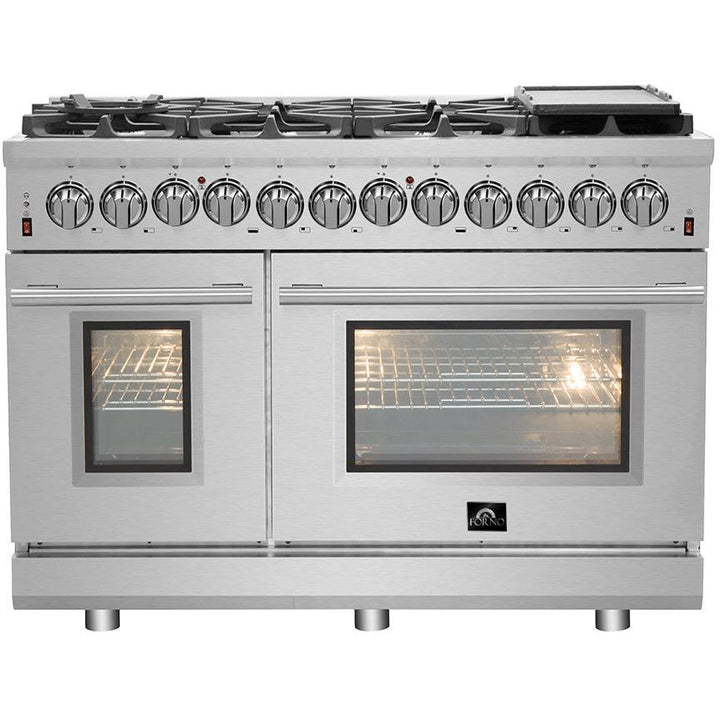 Forno Massimo 48" Freestanding Dual Fuel Range FFSGS6125-48