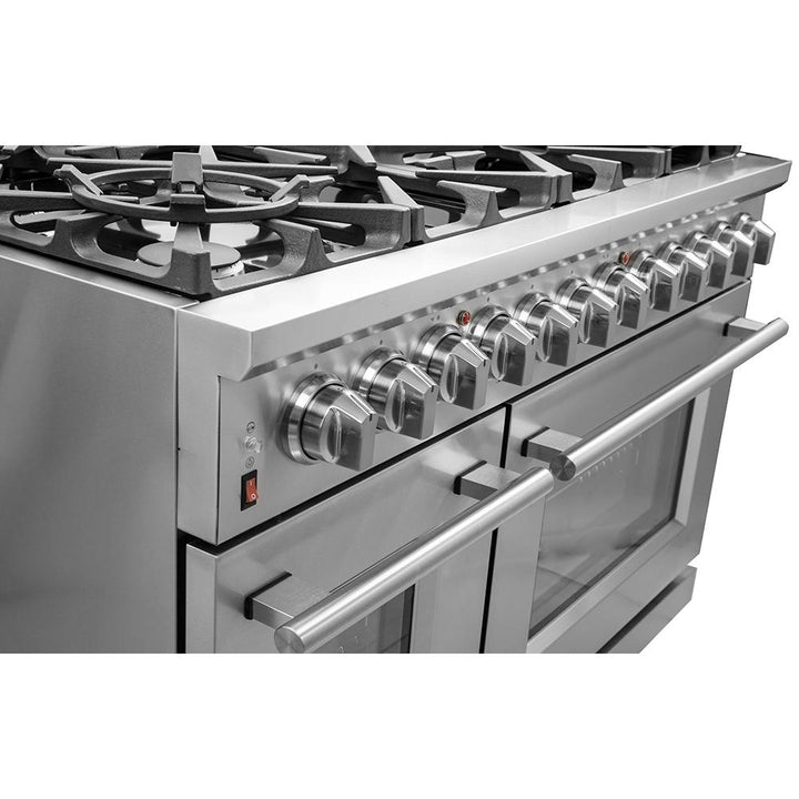 Forno Massimo 48" Freestanding Dual Fuel Range FFSGS6125-48