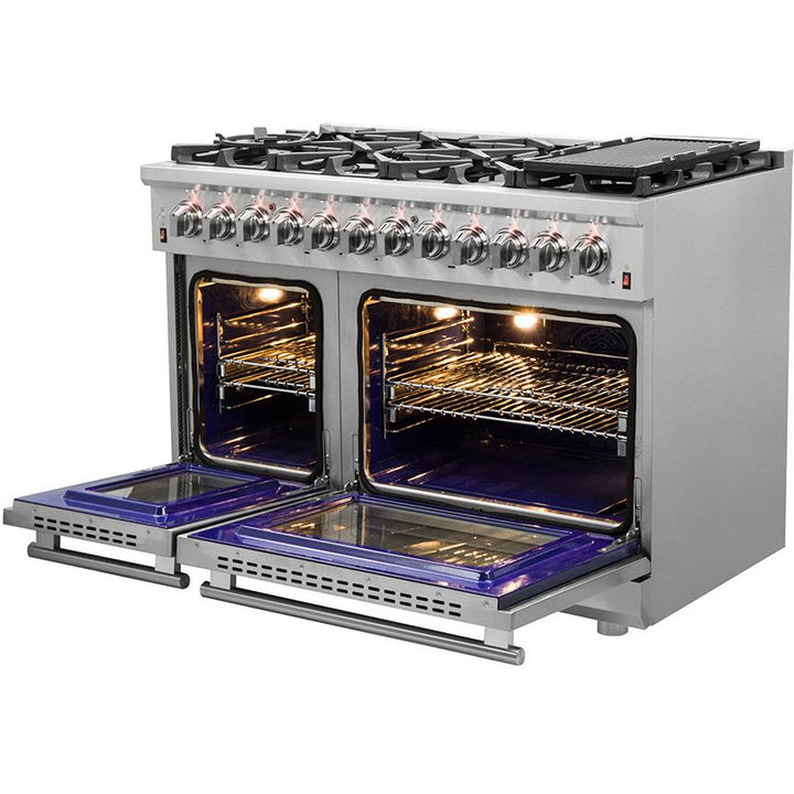 Forno Massimo 48" Freestanding Dual Fuel Range FFSGS6125-48