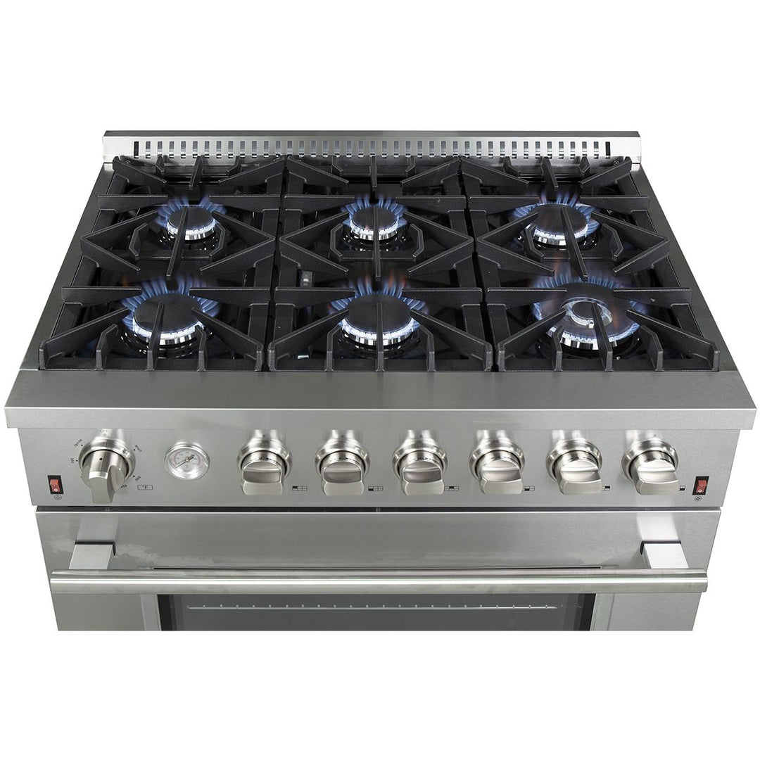 Forno 36-inch Freestanding Gas Range FFSGS6291-36