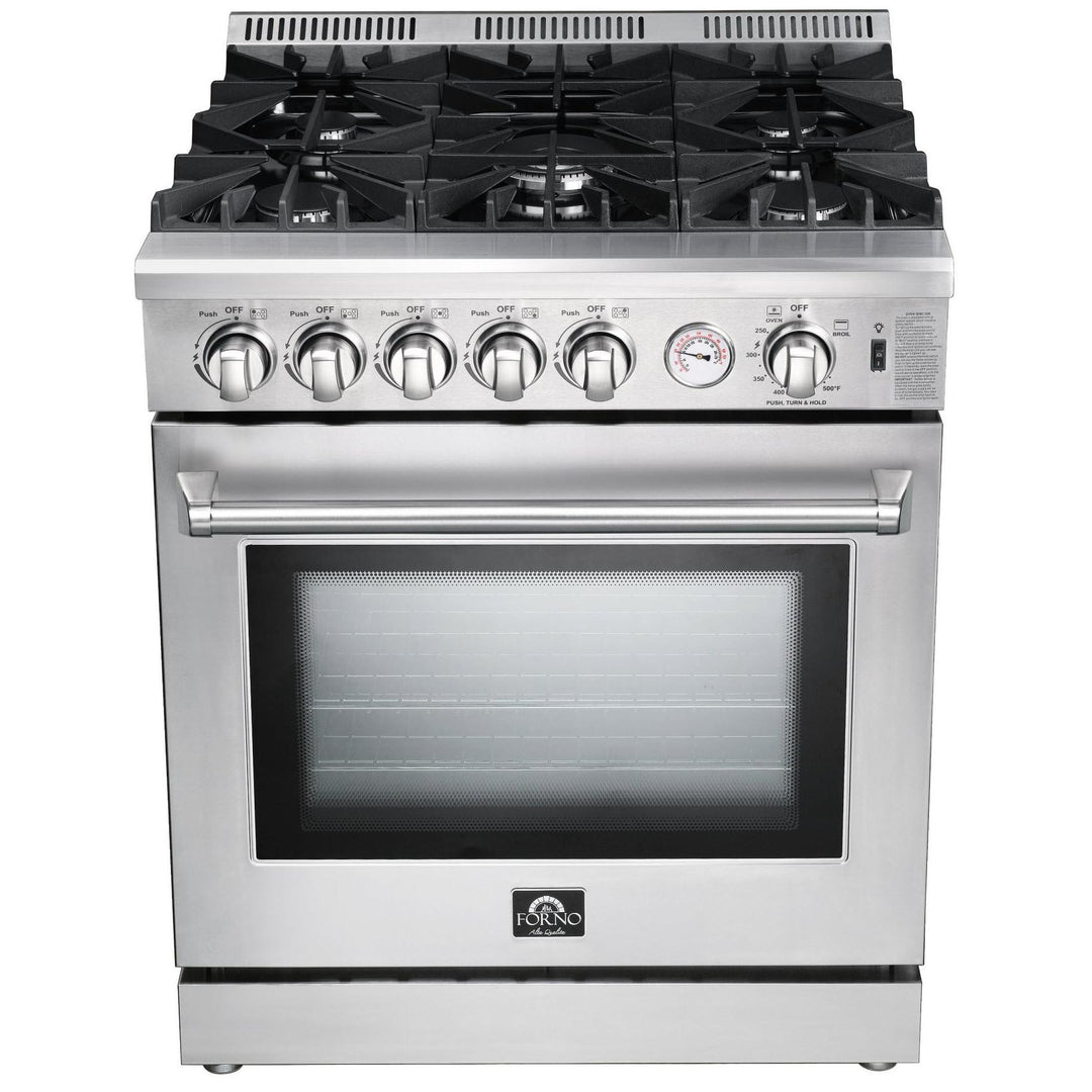Forno 30-inch Freestanding Gas Range with Convection Technology FFSGS6275-30