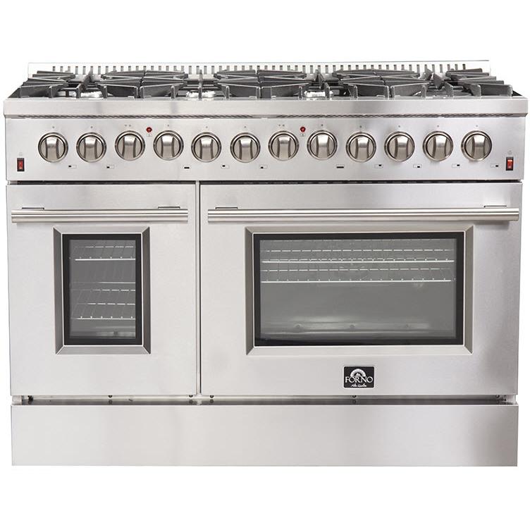 Forno Galiano Alta Qualita 48-inch Freestanding Dual Fuel Range with Convection Technology FFSGS6156-48