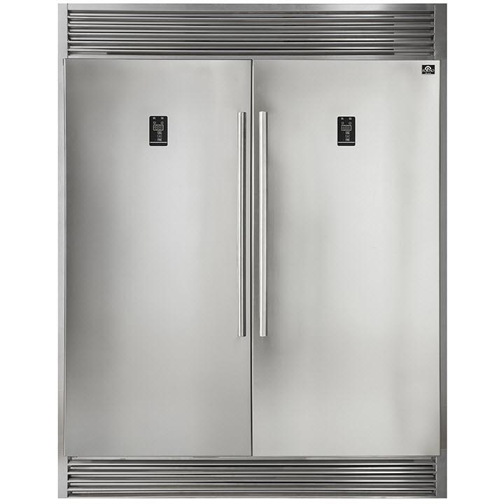 Forno 60-inch, 27.6 cu.ft. Built-in Refrigerator and Freezer Combo with LED Display FFFFD1933-60S