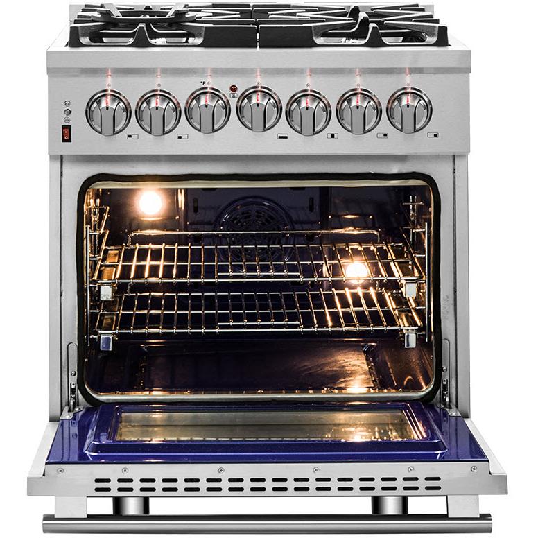 Forno Massimo 30" Freestanding Dual Fuel Range FFSGS6125-30