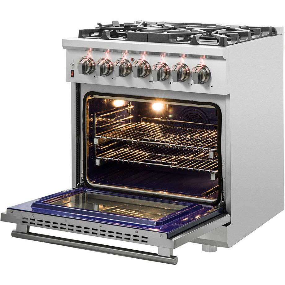 Forno Massimo 30" Freestanding Dual Fuel Range FFSGS6125-30