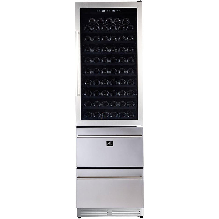 Forno Azienda 16.25 cu.ft. Freestanding Beverage/Wine Center Combination FWCDR6628-24S