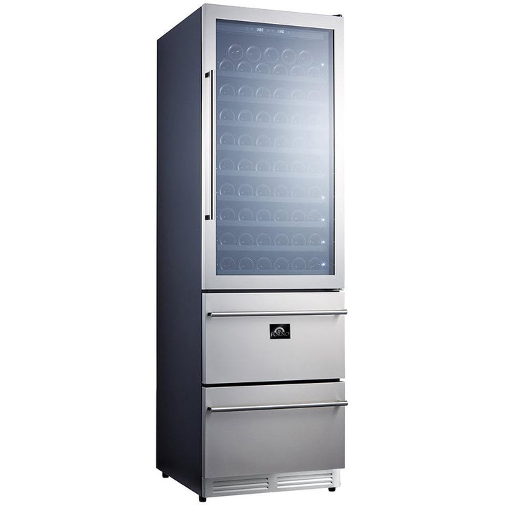 Forno Azienda 16.25 cu.ft. Freestanding Beverage/Wine Center Combination FWCDR6628-24S