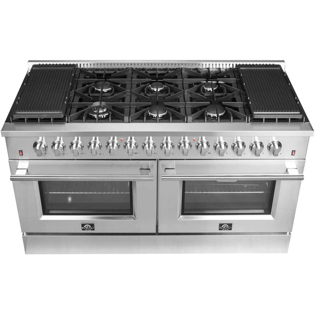 Forno Galiano 60" Freestanding Dual Fuel Range FFSGS6156-60