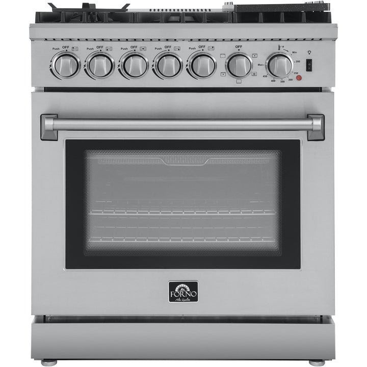 Forno Lazio 30" Freestanding Dual Fuel Range FFSGS6196-30