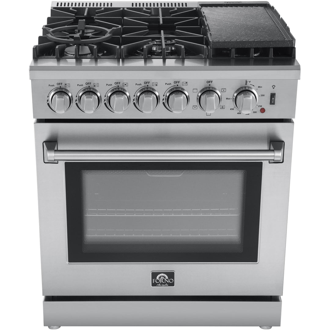 Forno Lazio 30" Freestanding Dual Fuel Range FFSGS6196-30