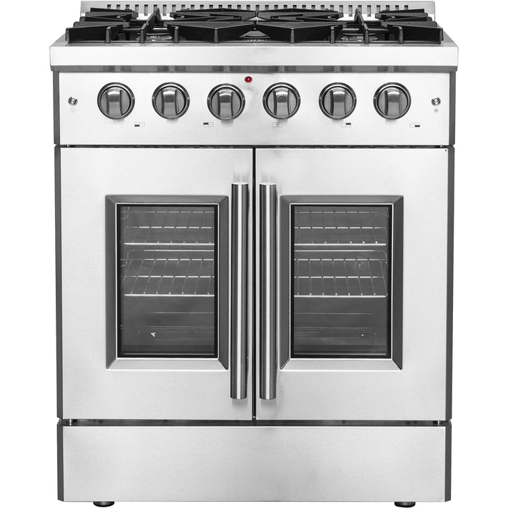 Forno Galiano 30" Freestanding French Door Gas Range FFSGS6444-30