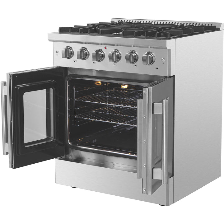 Forno Galiano 30" Freestanding French Door Gas Range FFSGS6444-30