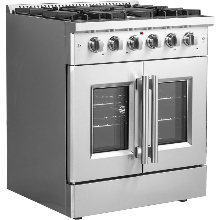 Forno Galiano 30" Freestanding French Door Gas Range FFSGS6444-30