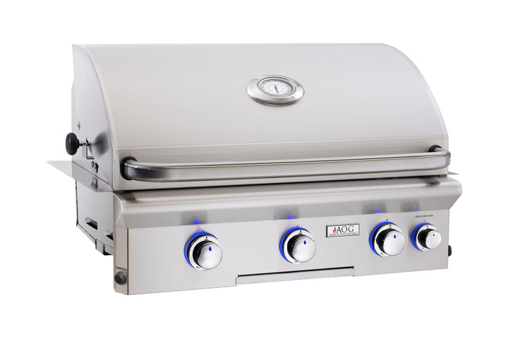 AOG Grills - 30" Built-In Grill Head w/ Rotisserie & Lights - 30NBL