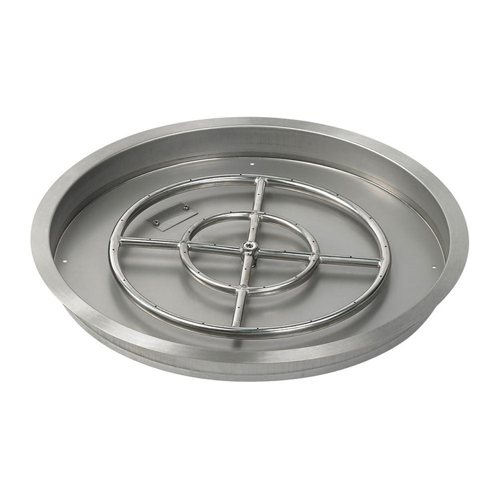 AFG - 25" Round Drop-In Burner Pan - SS-RSP-25-ASBL