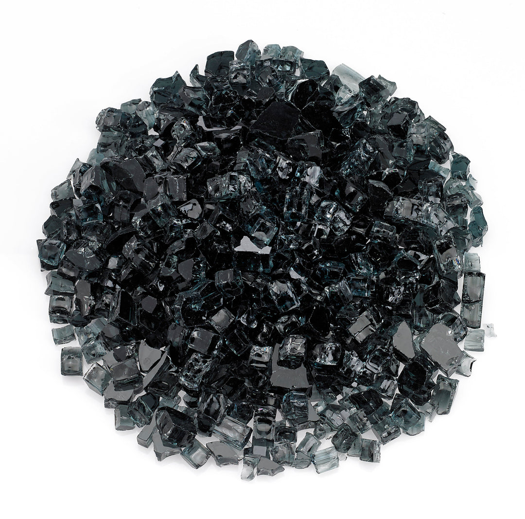 AFG - 1/2" Black Fire Glass - 10LB Jar