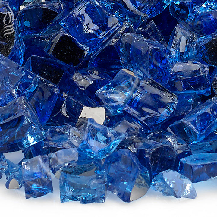 AFG - 1/2" Cobalt Reflective Fire Glass - 10LB Jar