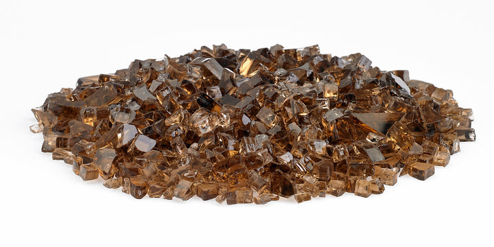 AFG - 1/4" Copper Fire Glass - 10LB Jar