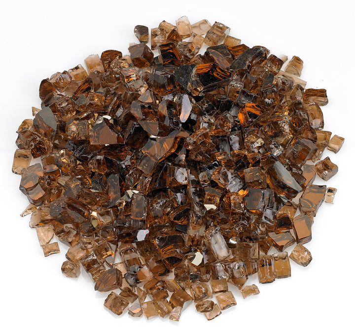 AFG - 1/2" Copper Reflective Fire Glass - 10LB Jar