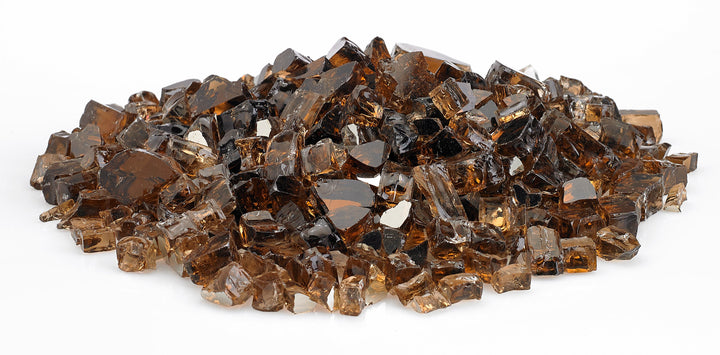 AFG - 1/2" Copper Reflective Fire Glass - 10LB Jar