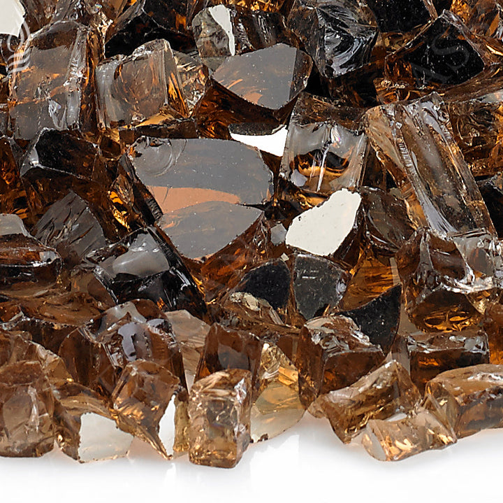 AFG - 1/2" Copper Reflective Fire Glass - 10LB Jar