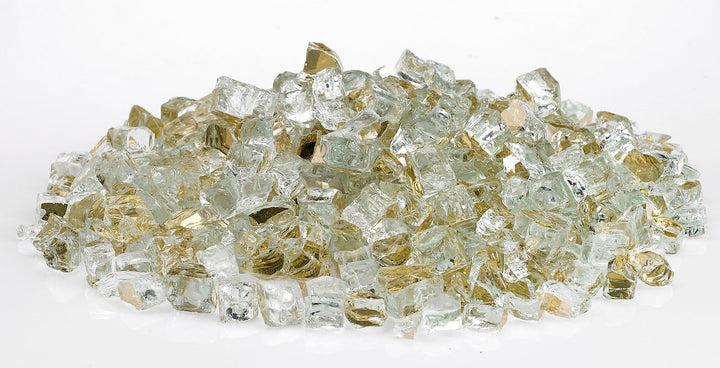 AFG - 1/2" Gold Reflective Fire Glass - 10LB Jar