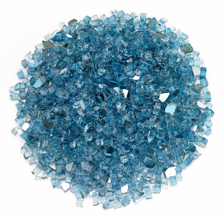 AFG - 1/4" Pacific Blue Reflective Fire Glass - 10LB Jar
