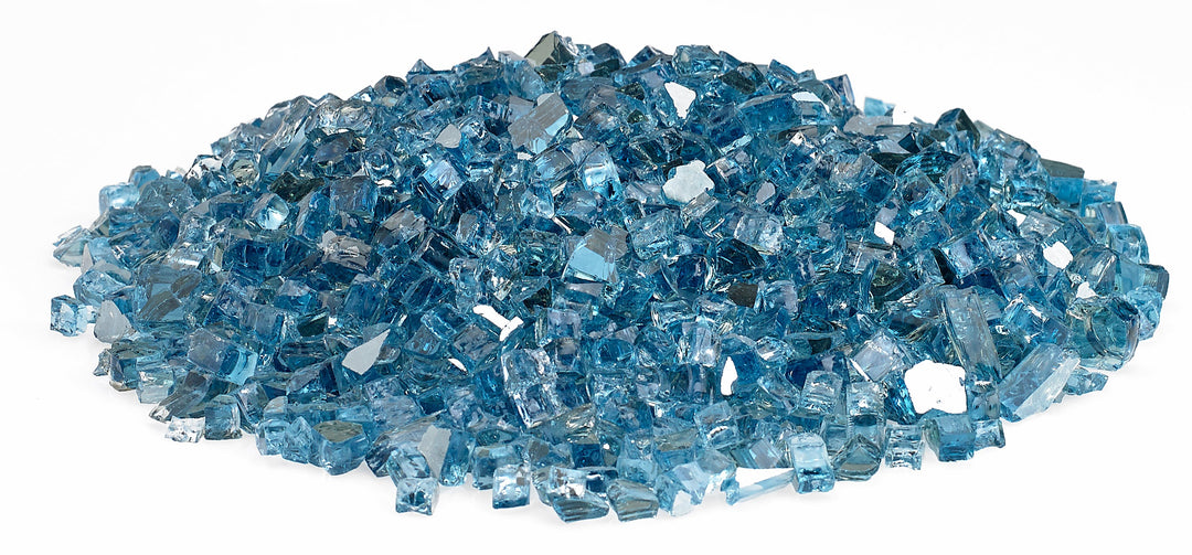 AFG - 1/4" Pacific Blue Reflective Fire Glass - 10LB Jar