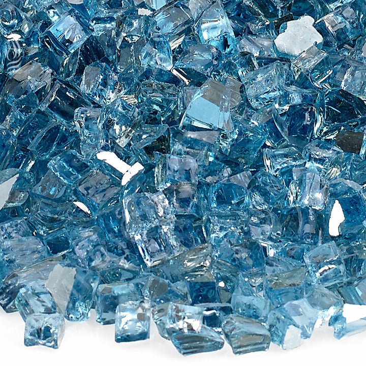 AFG - 1/4" Pacific Blue Reflective Fire Glass - 10LB Jar