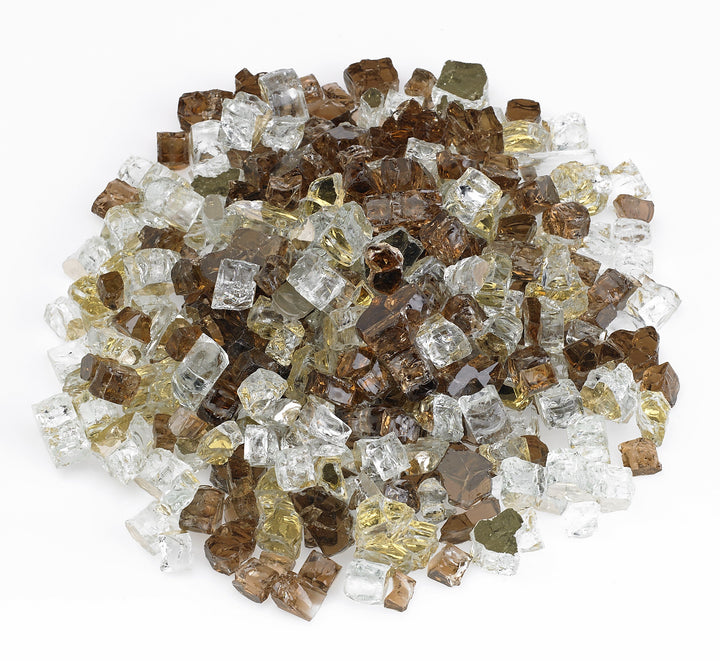AFG - 1/2" Pre-Mix Zion Reflective Fire Glass - 10LB Jar