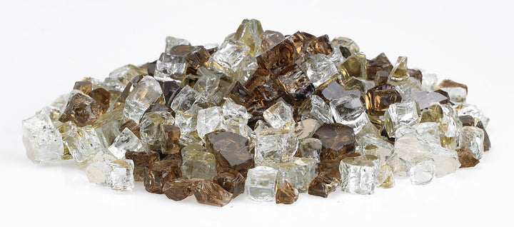 AFG - 1/2" Pre-Mix Zion Reflective Fire Glass - 10LB Jar
