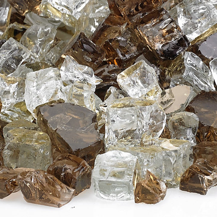 AFG - 1/2" Pre-Mix Zion Reflective Fire Glass - 10LB Jar