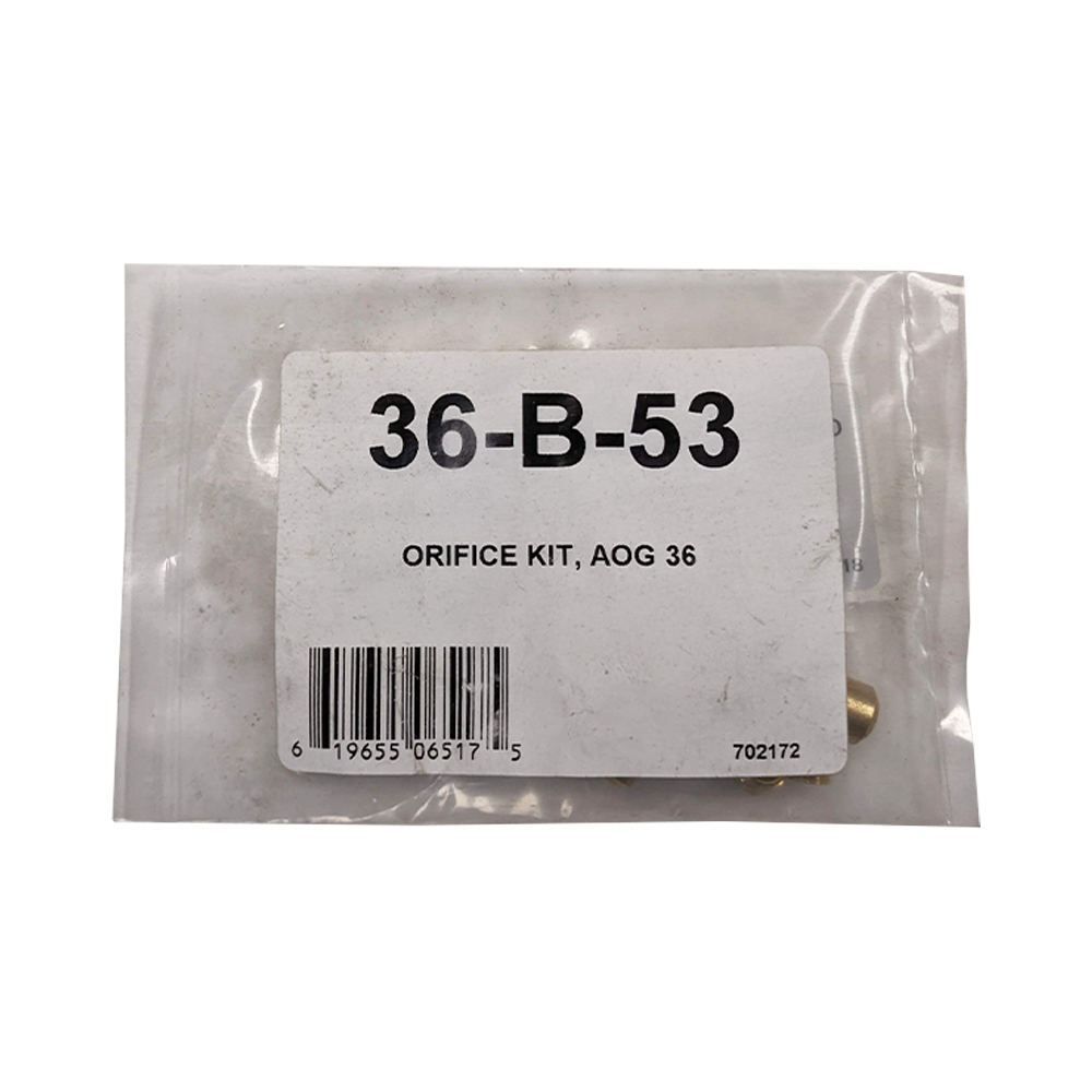 AOG - 36"  Portable Grill Orifice Kit Pre-2015 - Nat Gas - 36-B-53